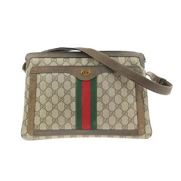 Gucci Portfolio Guccissima Print Coated Canvasleather Multi Compartment Brown Gg Canvas Shoulder Bag