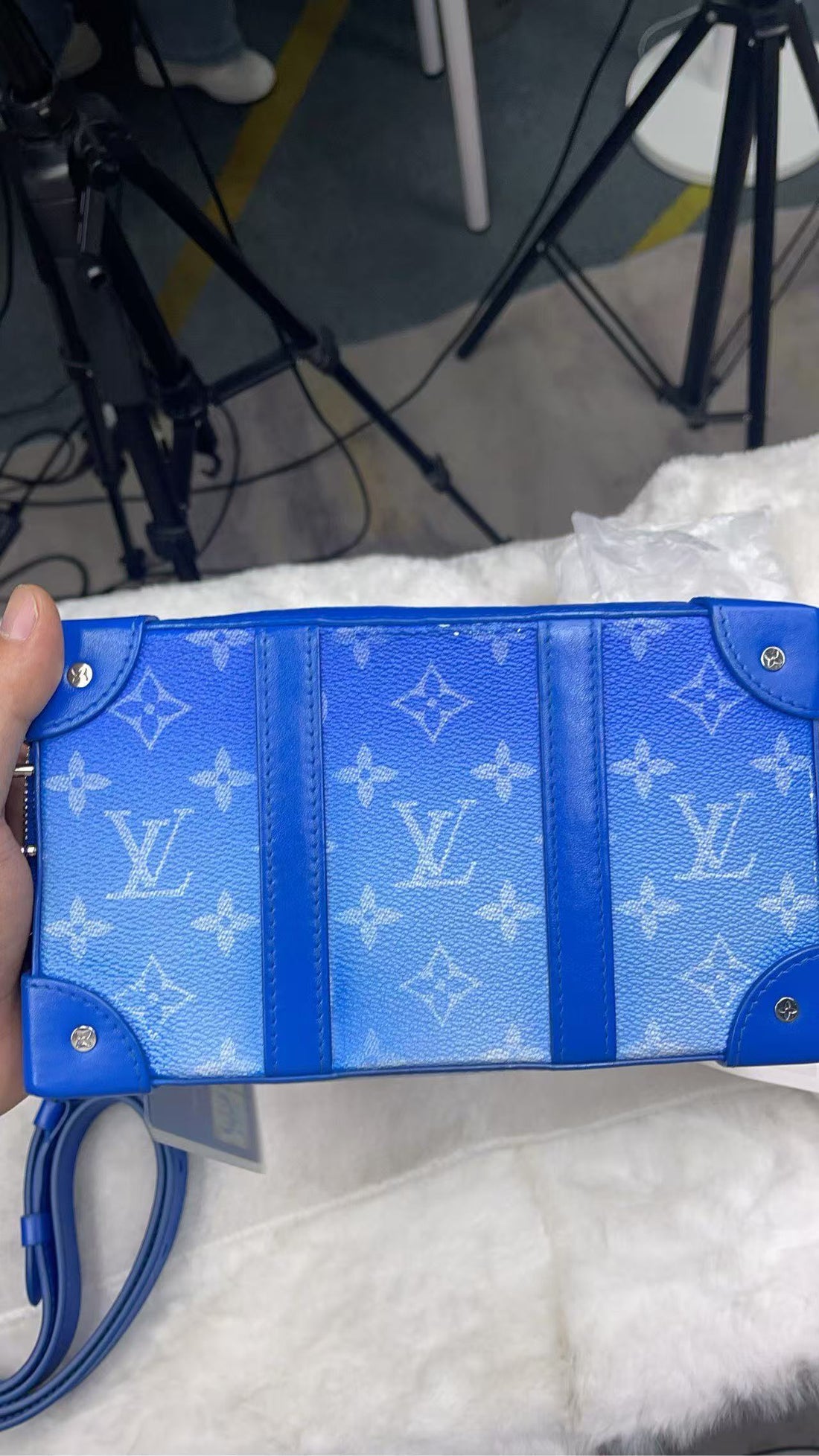 LOUIS VUITTON<br>Soft Trunk Wallet Clouds Monogram