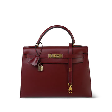 Kelly Sellier 32 Rouge Box leather  (W) Stamp