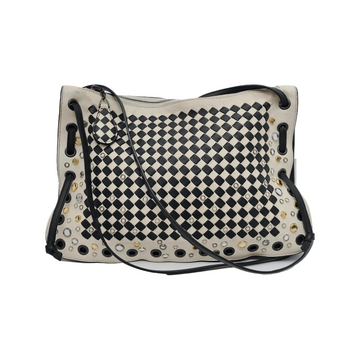 Bottega Veneta Intrecciato Check Palio Crossbody Bag 2018