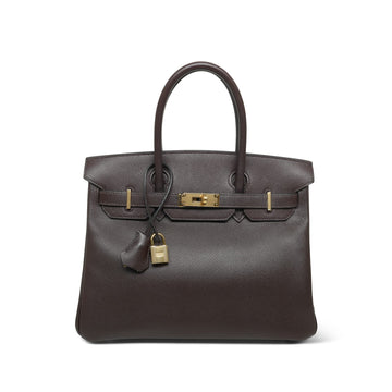 Birkin 30 Chocolate/Ebene leather  K Square Stamp