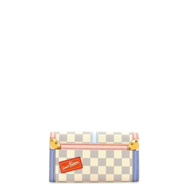 Sarah Wallet NM Limited Edition Damier Summer Trunks