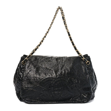 Vinyl XL Rock and Chain Flap Black