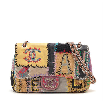 Top Quality Chanel Flap Leather/denim Patchwork Bag Multicolor