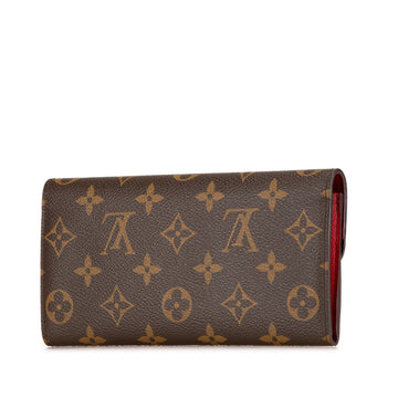 Brown Louis Vuitton Monogram Emilie Wallet