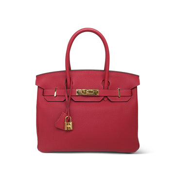 Birkin 30 Rouge Vif Veau Togo  Y Stamp