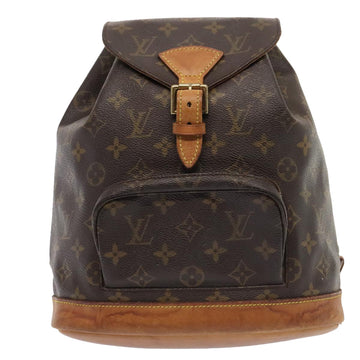 Louis Vuitton Montsouris Mm  Canvas Backpack Bag