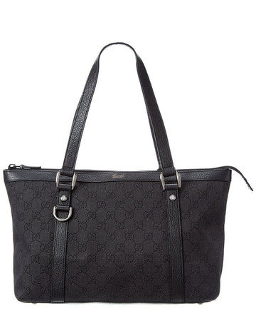 Gucci Black GG Canvas Tote (high quality )