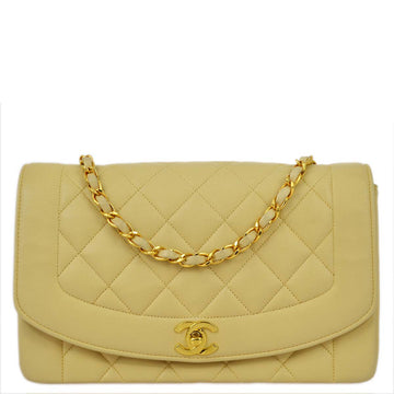Top Quality Chanel Beige Leather Medium Diana Shoulder Bag