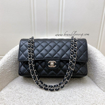 [Local Full Set - Original Receipt - Jun 2021] Chanel Medium Classic Flap CF in Black Caviar and SHW (Model: A01112)