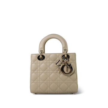 Christian Dior My ABC Lady Dior Light Beige Cannage leather Small