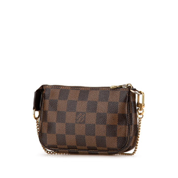Brown Louis Vuitton Damier Ebene Trunks and Bags Mini Pochette Accessoires