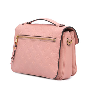Pink Louis Vuitton Monogram Empreinte Pochette Metis Satchel