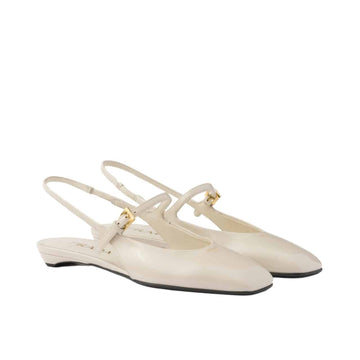 PR  LEATHER SLINGBACK BALLERINAS IVORY 1F828N 069 F0304 F 015