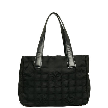 Top Quality Chanel New Label Line  PM houlder Bag Black Nylon Leather Leather/canvas  CHANEL
