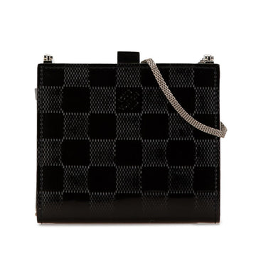 Louis Vuitton  Noir high quality Leather Pochette Shoulder Bag