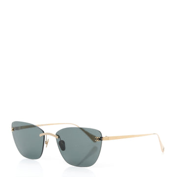 Titanium Cat Eye CC Sunglasses 4286-T Black