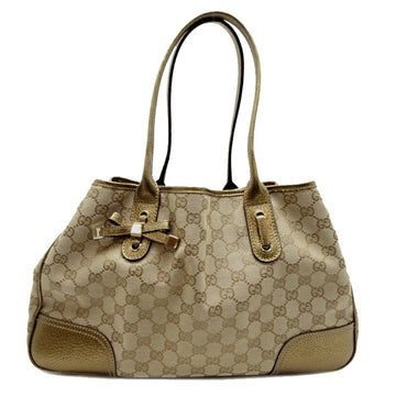Gucci   Gg Canvas Leather Shoulder Bag Tote Bag ()