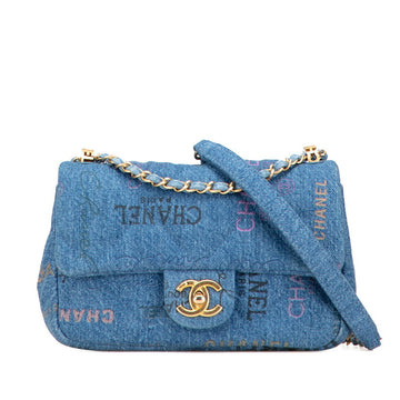 Chanel Coco Mark Matelasse Denim Shoulder Bag