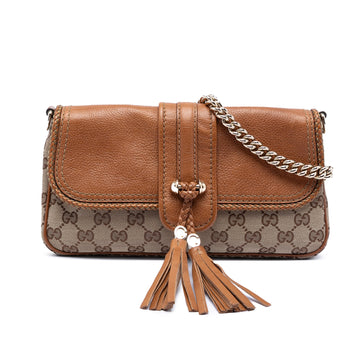 Marrakech Convertible Evening Bag Leather and GG Canvas
