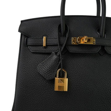 Birkin 25 Noir Veau Togo  W  Stamp