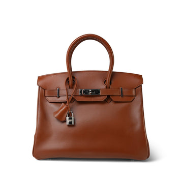 Birkin 30 Noisette Box leather  E Square Stamp