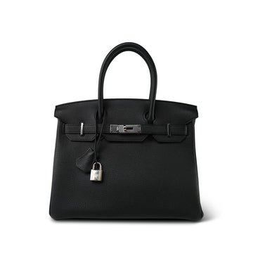 Birkin 30 Black Togo Palladium Plated C Stamp