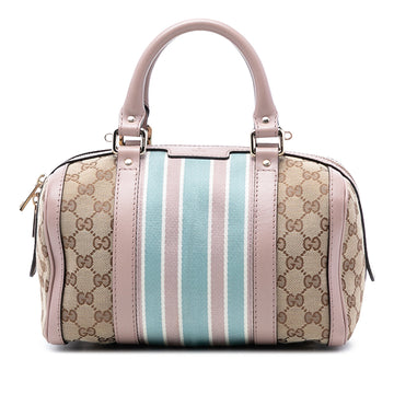 Vintage Web Boston Bag GG Canvas Small