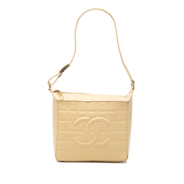 Chocolate Bar CC Shoulder Bag Quilted Leather Small