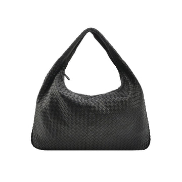 Bottega Veneta Veneta Hobo Maxi Black Leather 51cm