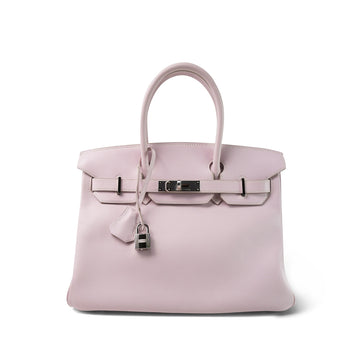 Birkin 30 Rose Dragee leather  K Square Stamp