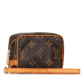 Brown Louis Vuitton Monogram Trousse Wapity Pouch
