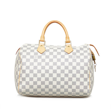 Louis Vuitton Speedy 30 Damier Azur Leather/canvas