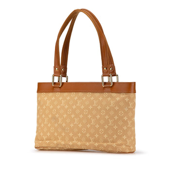 Tan Louis Vuitton Monogram Mini Lin Lucille PM Handbag