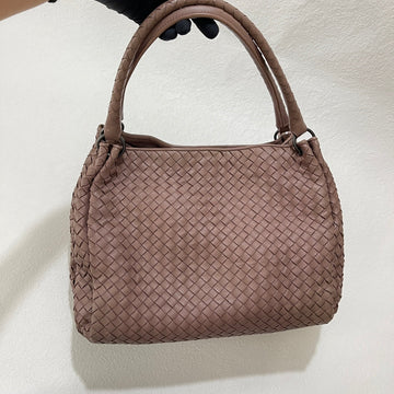 Bottega Veneta Parachute Shoulder Bag Intrecciato Dusty Nude Pink 33cm