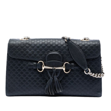 Emily Chain Flap Bag Microguccissima Leather Medium