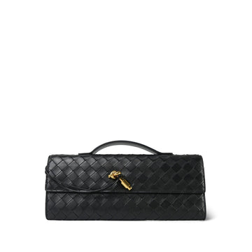 Bottega Veneta Black Andiamo Clutch