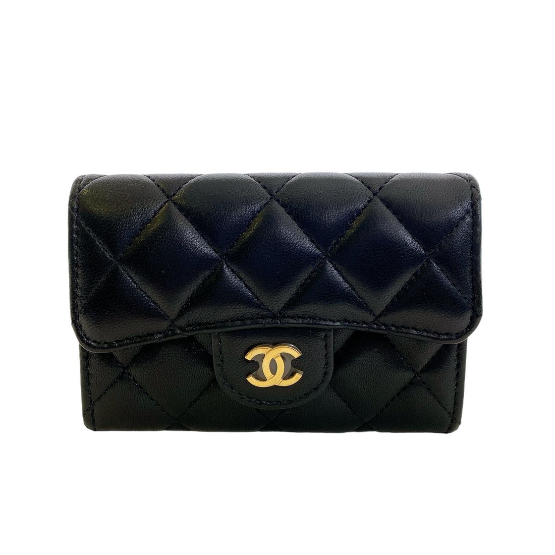 CHANEL CF CARD HOLDER LAMBSKIN