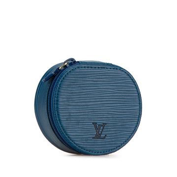 Blue Louis Vuitton Epi Ecrin Bijoux Jewelry Case