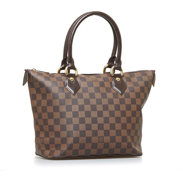 Louis Vuitton Saleya PM Damier Ebene Leather/canvas
