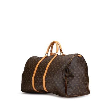 Brown Louis Vuitton Monogram Keepall 60 Travel Bag