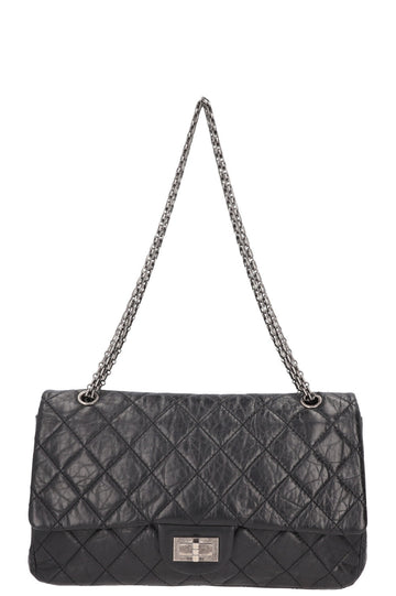 CHANEL Large 2.55 Reissue Bag Leather Black