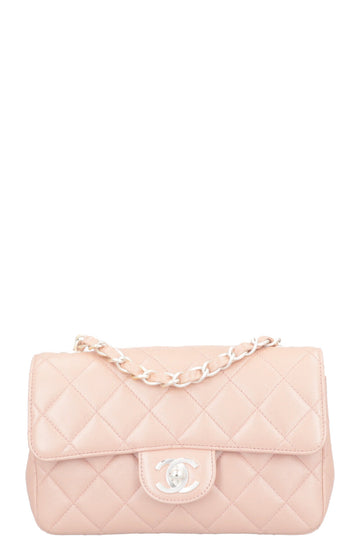 CHANEL Single Flap Bag Rose