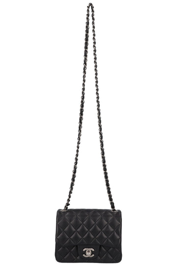 CHANEL Mini Square Flap Bag Black