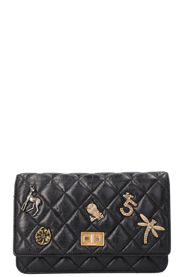 CHANEL Lucky Charm 2.55 WOC Black