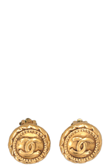CHANEL CC Ear Clips Gold