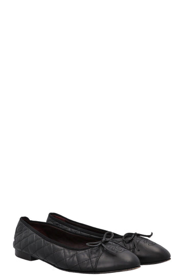 CHANEL Classic Ballet Flats Black