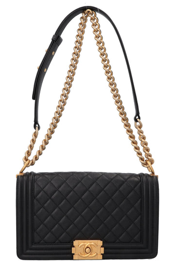 CHANEL Medium Boy Handbag Black