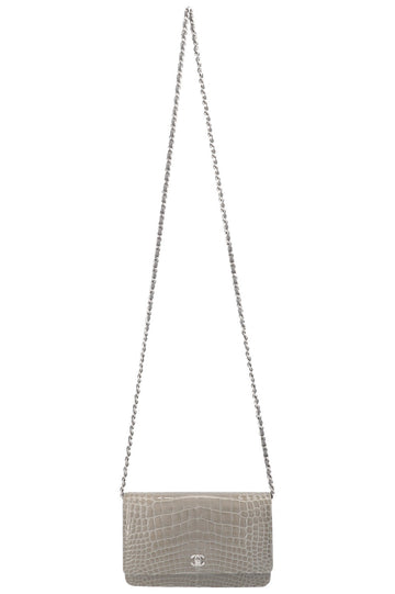 CHANEL WOC Alligator Grey