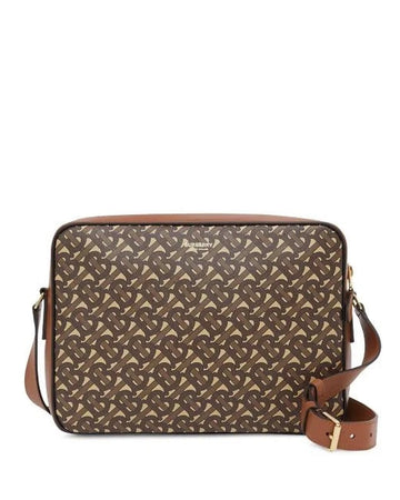 BURBERRY MONOGRAM COATED CANVAS CALFSKIN KNIGHT MESSENGER New 1:1 Bags